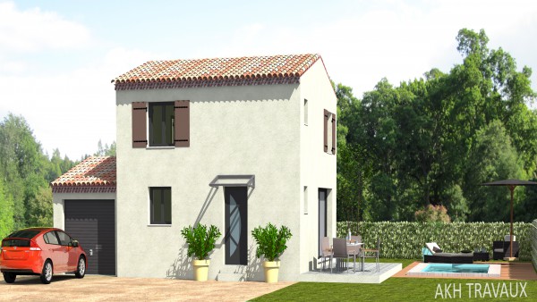'AKH Project' - Modèle Alamanda  : Surfaces 81.63 m² + garage de 18.30 m²