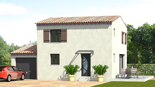 AKH Project - Modèle Alamanda : Surfaces 81.63m², garage 18.30 m²